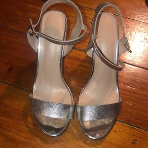 Silver Heeled Sandal | ASOS | Size 9